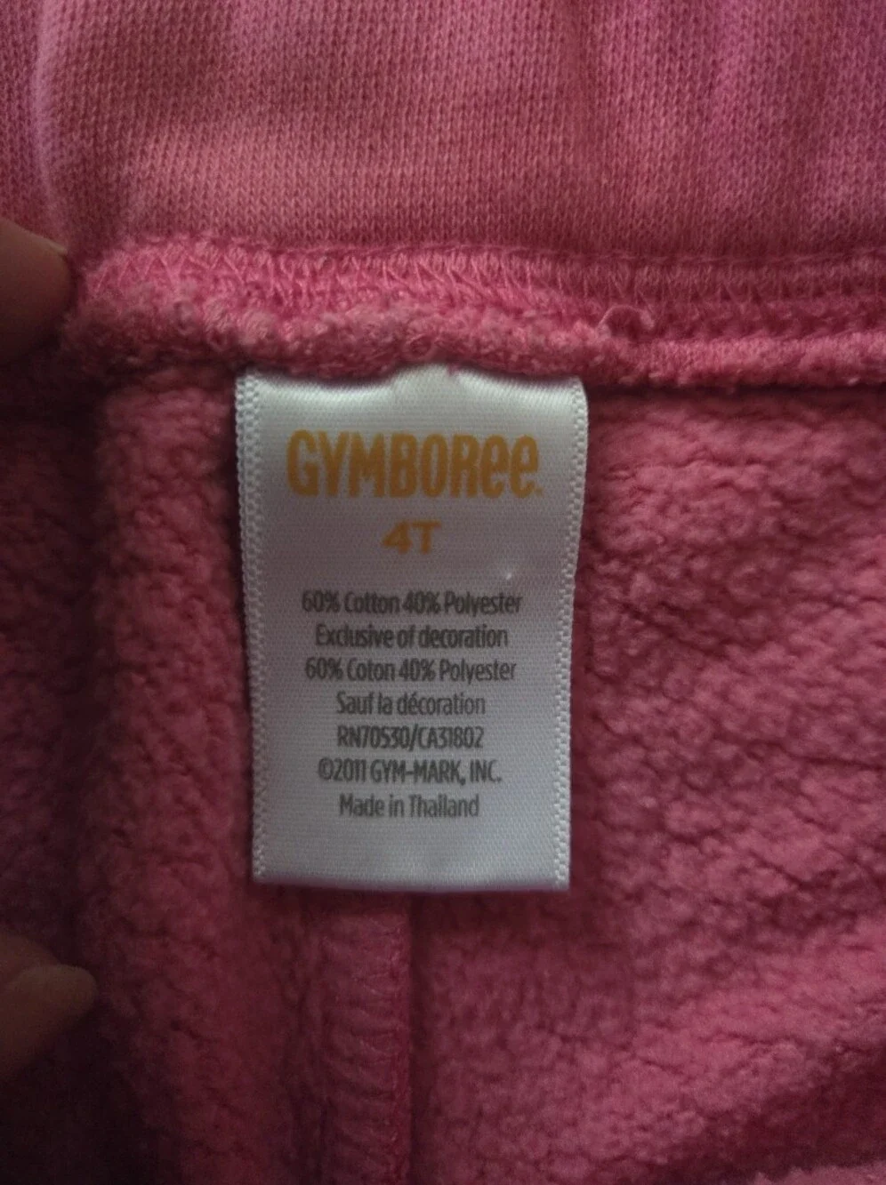Gymboree Girls 4T Pink Sweatpantz